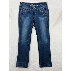 Levi's Patty Anne‎ Skinny Jeans Women's W28 L32 Blue Stretch Mid Rise Contrast